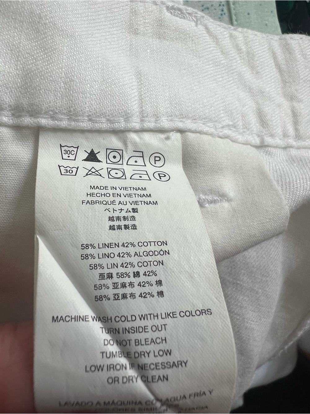 Michael Kors Women's White Linen Blend Shorts Size 34 - Picture 6 of 6